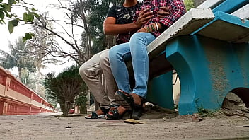 Romantic encounter in the park turns into rough and painful sex in a rented room with Indian audio